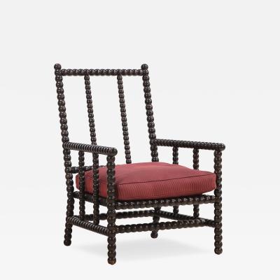 Bobbin Turned Open Arm Chair 