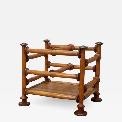 Bobbin and Spindle Form Canterbury Magazine Rack