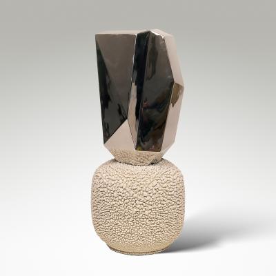 Bobby Silverman Ivory and Chrome Sculpture 2