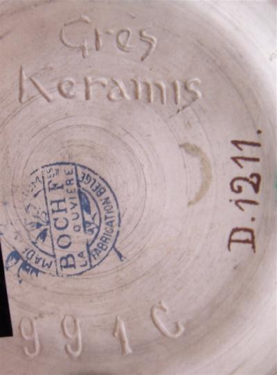 Boch Stoneware Vase Gres Keramis