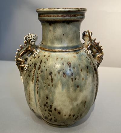Bode Willumsen Small vase with dragons by Bode Willumsen 1895 1987 Denmark circa 1940