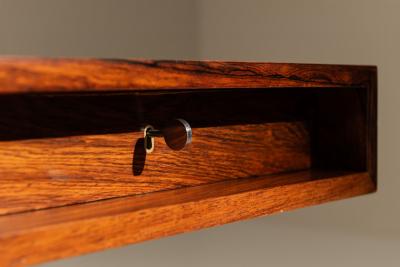 Bodil Kjaer Bodil Kjaer Desk in Rosewood and Chrome Denmark 1960s