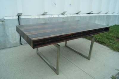 Bodil Kjaer Rare Macassar Desk by Danish Designer Bodil Kjaer