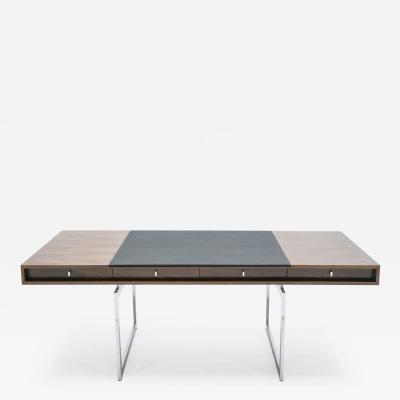 Bodil Kjaer Unique Bodil Kjaer Rosewood chrome desk E Pedersen S n Denmark 1960s