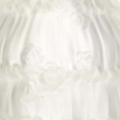 Bohemian Art Deco Frosted Glass Figural Perfume Bottle