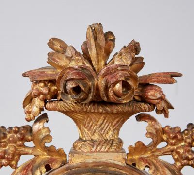 Bohemian Gilt Wood Mantel Clock
