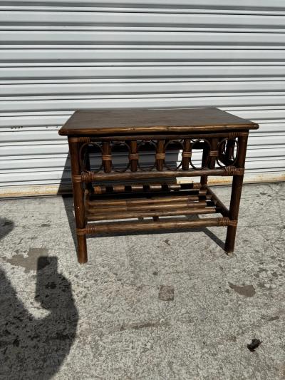 Boho Chic Bamboo Side Table