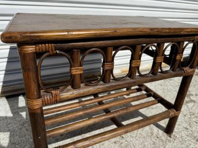 Boho Chic Bamboo Side Table