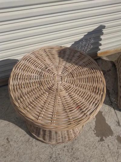 Boho Chic Rattan and Bamboo Side Coffee Table