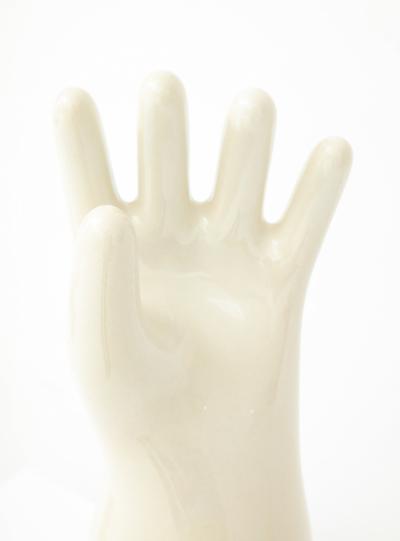 Bone White Porcelain Glove Mold