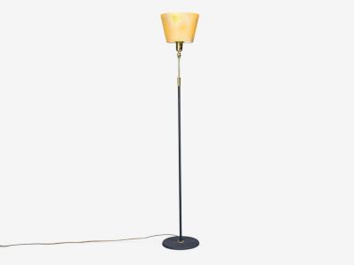 Bor ns Adjustable Floor Lamp Lacquered Metal Brass Sweden 1950s