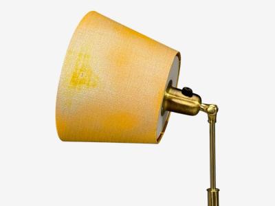 Bor ns Adjustable Floor Lamp Lacquered Metal Brass Sweden 1950s