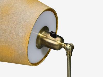 Bor ns Adjustable Floor Lamp Lacquered Metal Brass Sweden 1950s