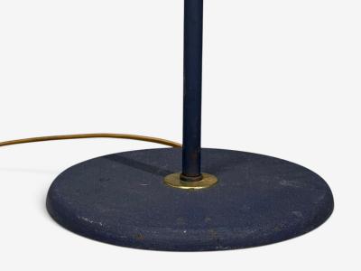 Bor ns Adjustable Floor Lamp Lacquered Metal Brass Sweden 1950s