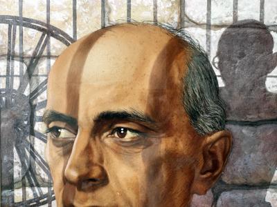 Boris Chaliapin Indias Nehruand Gandhi Time Magazine Cover Original Art Signed