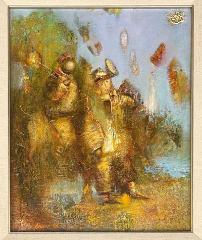 Boris Kostyanykov Original Oil on Canvas Painting by Artist Boris Kostyanykov Impressionist Style