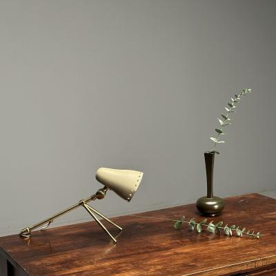 Boris Lacroix Falkenbergs Swedish Mid Century Modern Table Lamp Brass 1960s