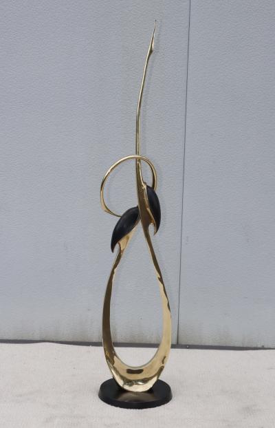 Boris Lovet Lorski Boris Lovet Lorski Attributed Cranes Solid Brass Sculpture