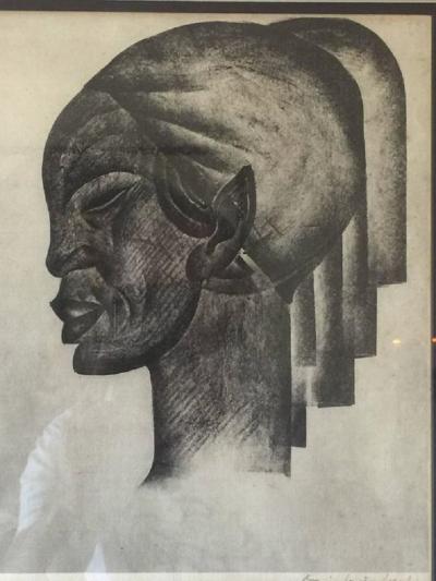 Boris Lovet Lorski Pair of Rare Signed Art Deco Lithographs by Boris Lovet Lorski