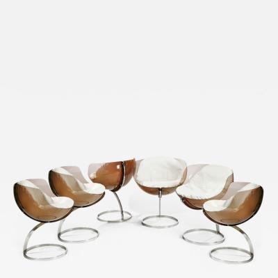 Boris Tabacoff Six 1971 Sphere chairs by Boris Tabacoff