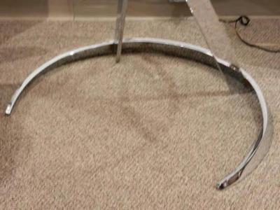 Boris Tabakoff A Round Breakfast or Center Table in Glass and Chromed Steel by Boris Tabakoff