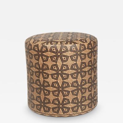Borneo Mat Round Ottoman III
