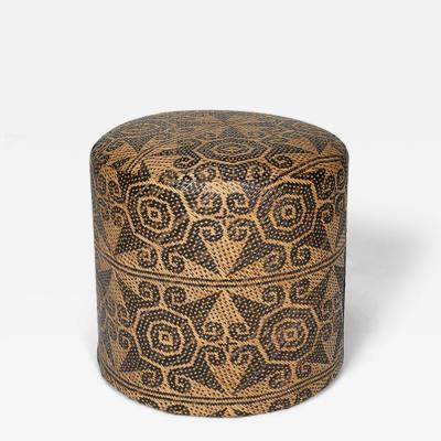 Borneo Mat Round Ottoman V
