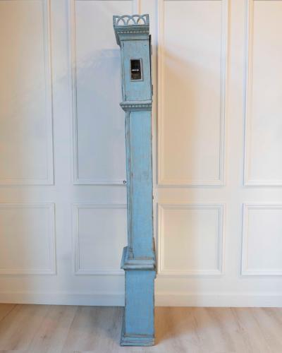 Bornholm Longcase Clock Painted Wood Early 19th Century
