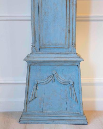 Bornholm Longcase Clock Painted Wood Early 19th Century