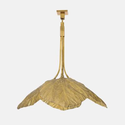 Bottega Gadda Rare Rabarbaro Four Leaf Brass Chandelier