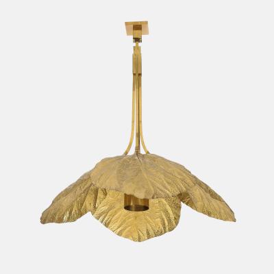 Bottega Gadda Rare Rabarbaro Four Leaf Brass Chandelier