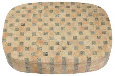 Box with Fitted Cover in Tesselated Stone