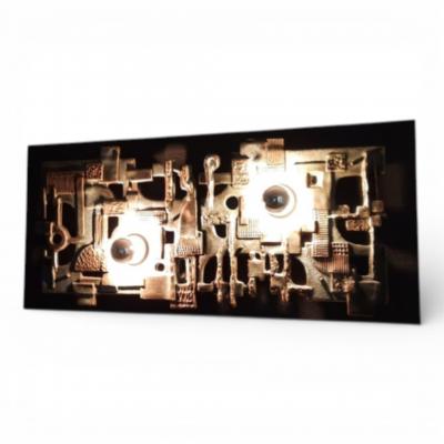 Brakelmann Becker brutalist wall lamp 1970