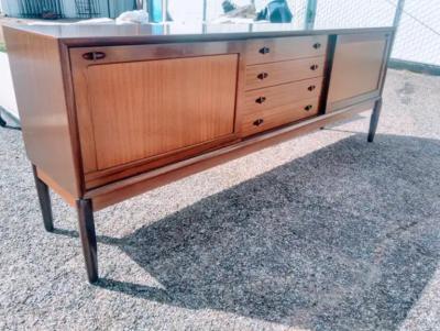Bramin Mobler Vintage Midi Century Ribbon Mahogany Bramin Mobler Sideboard