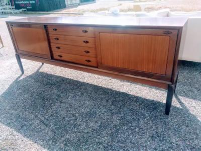 Bramin Mobler Vintage Midi Century Ribbon Mahogany Bramin Mobler Sideboard