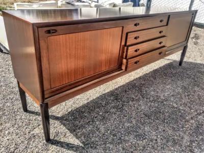 Bramin Mobler Vintage Midi Century Ribbon Mahogany Bramin Mobler Sideboard