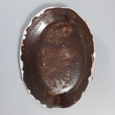 Brard French Palissy Majolica Platter with Fish and Crabs