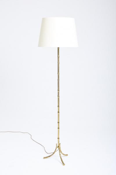 Brass Bamboo Floor Lamp