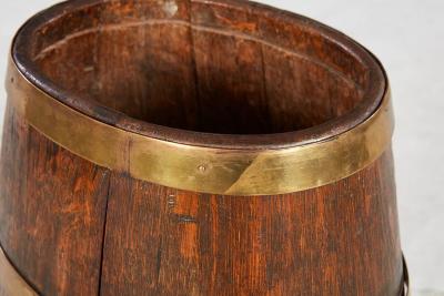 Brass Banded Coopered Oak Rum Keg