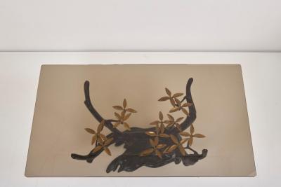 Brass Bonsai Tree Coffee or Side Table in the Manner of Willy Daro