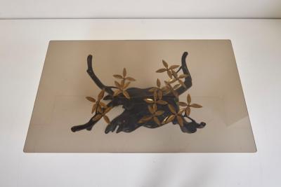 Brass Bonsai Tree Coffee or Side Table in the Manner of Willy Daro