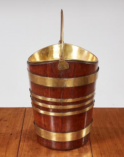 Brass Bound Boat Shaped Bucket