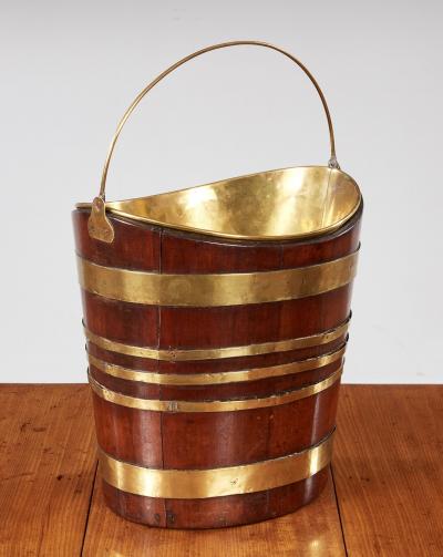 Brass Bound Boat Shaped Bucket