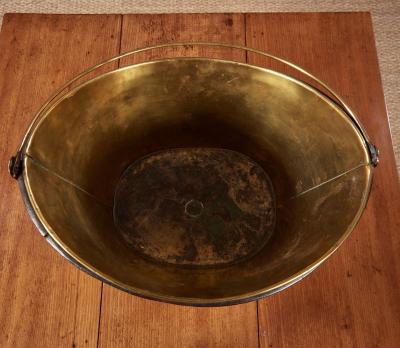 Brass Bound Boat Shaped Bucket
