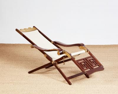 Brass Bound Campaign Deck Chair