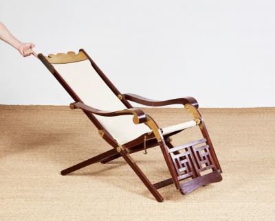 Brass Bound Campaign Deck Chair