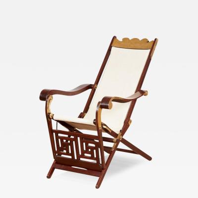 Brass Bound Campaign Deck Chair