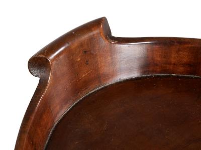 Brass Bound Mahogany Oval Tray c 1780