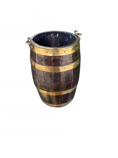 Brass Bound Peat Bucket