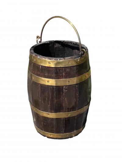 Brass Bound Peat Bucket